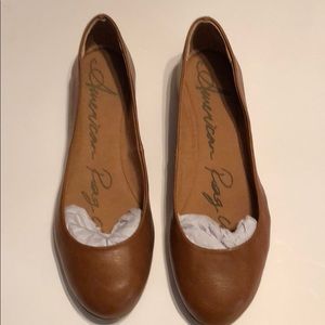 America Rag Pre Owned Aellie Cognac 9 Flats